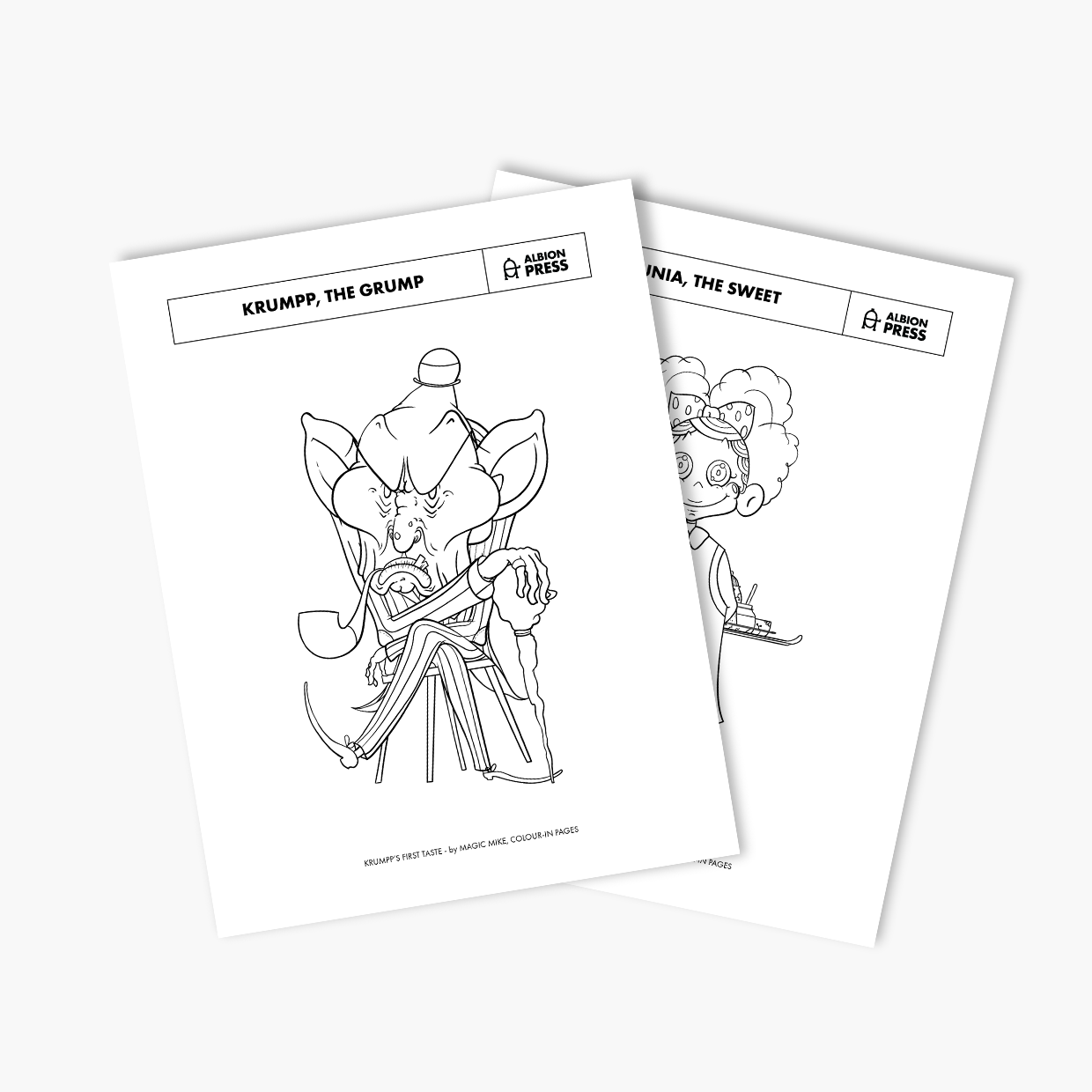 KRUMPP'S FIRST TASTE, Printable Colouring Pages